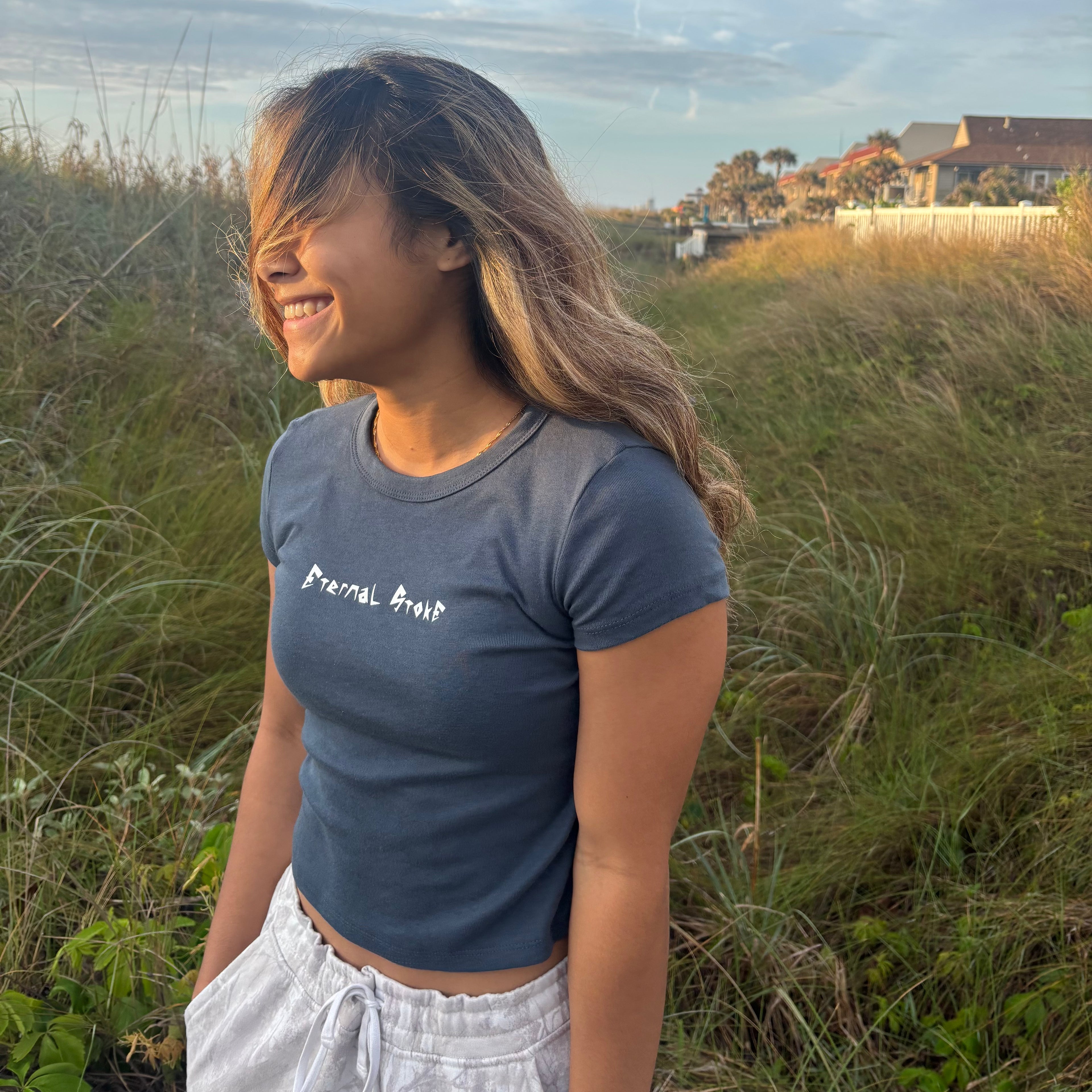 Sister's Eternal Stoke crop | Vintage Navy