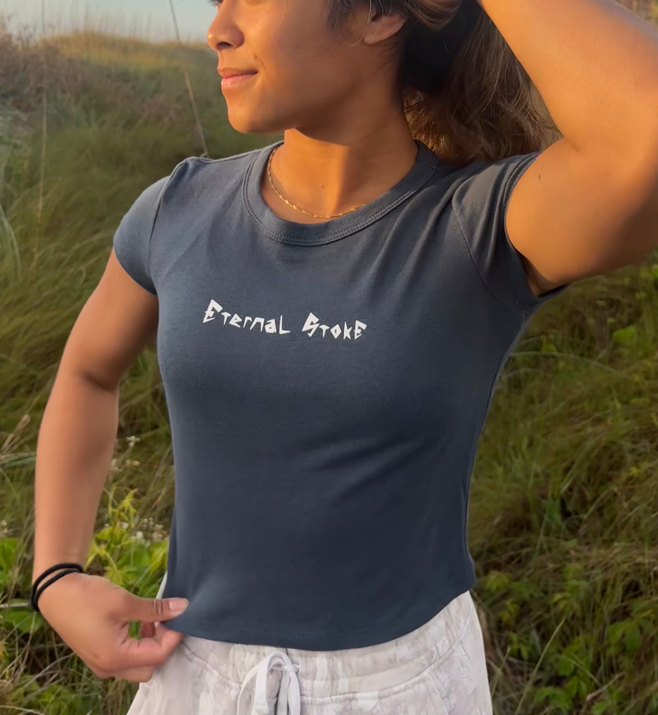 Sister's Eternal Stoke crop | Vintage Navy